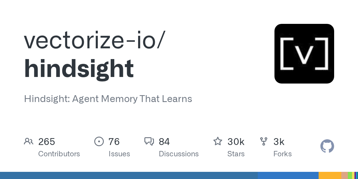 Hindsight highlights learning memory for agents